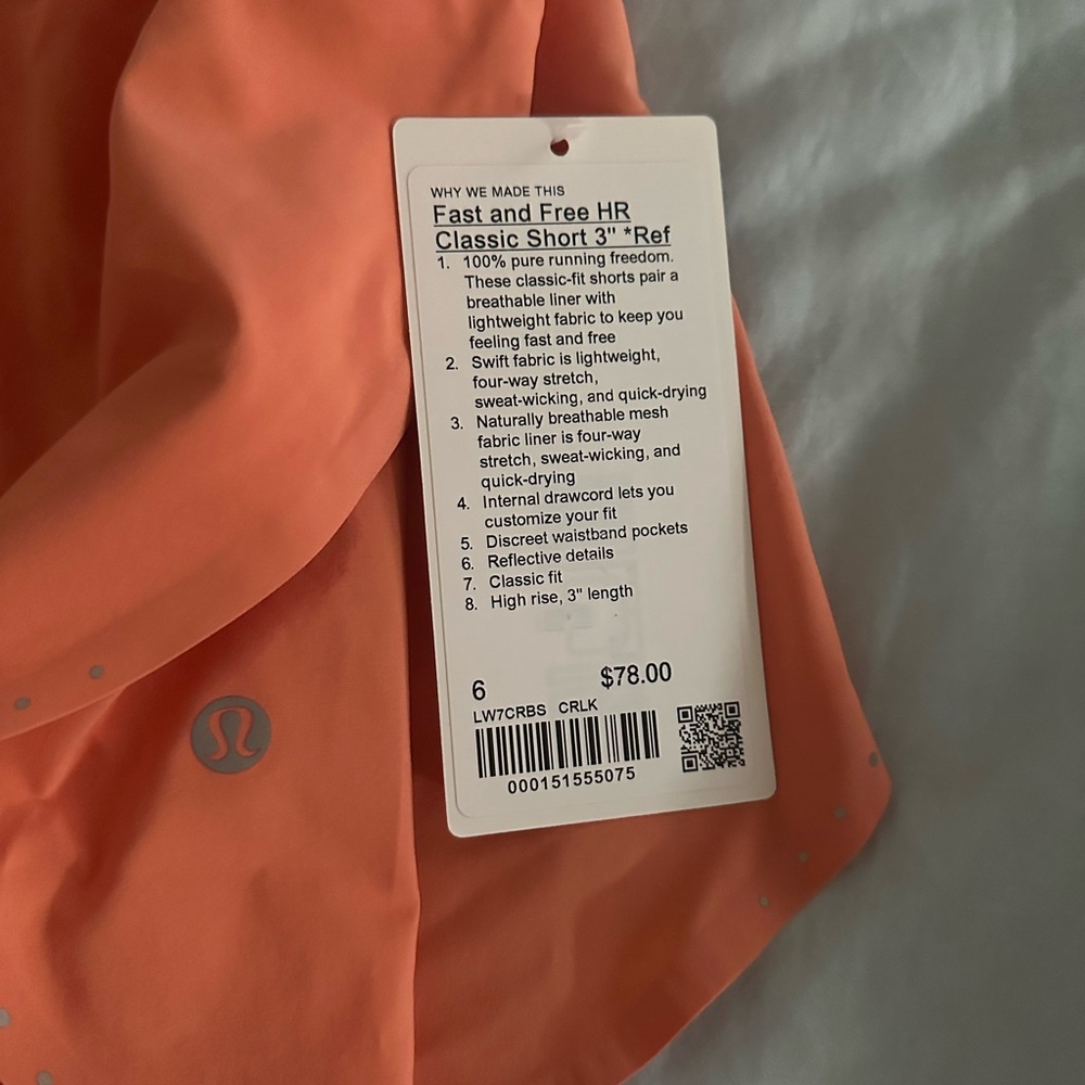 Lululemon high rise fast and free shorts - Picture 3 of 5